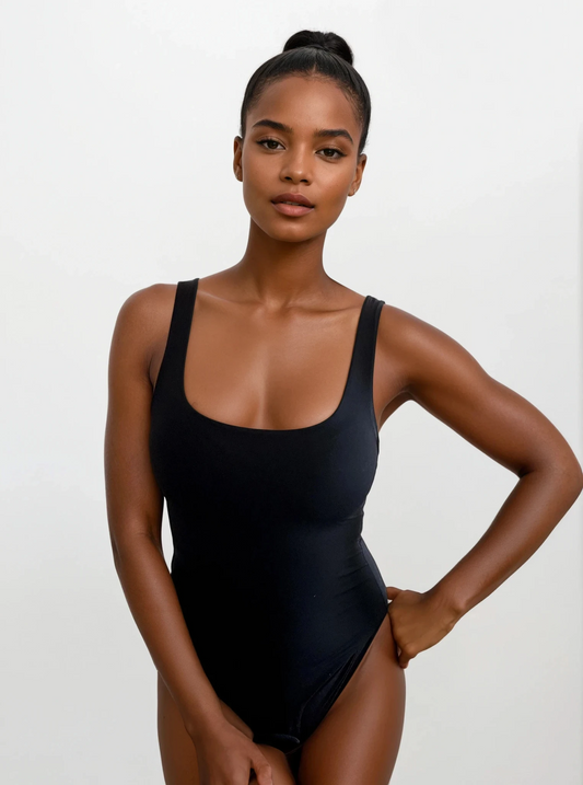 Black Tank Bodysuit - SAVE 40% CODE: BODX40
