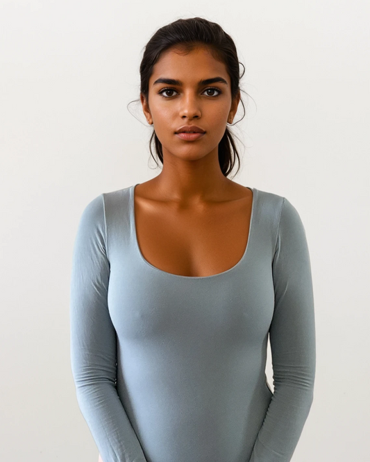 Teal Long Sleeve Bodysuit - SAVE 40% CODE: BODX40